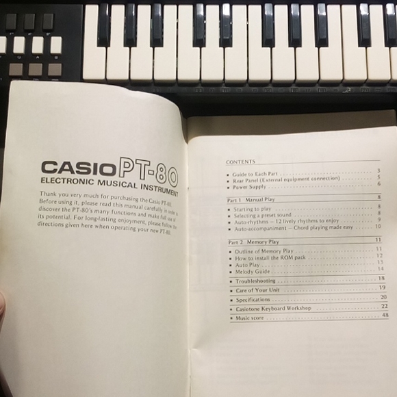 PT-80 Casio Keyboard - Picture 7 of 9